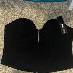 Fashion Nova Elegant Black Bustier